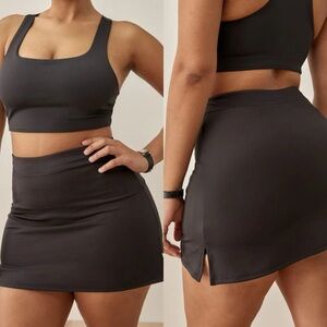 Reformation EcoMove Riley Active Skirt Skort Black‎ Womens Size 1X Pickleball